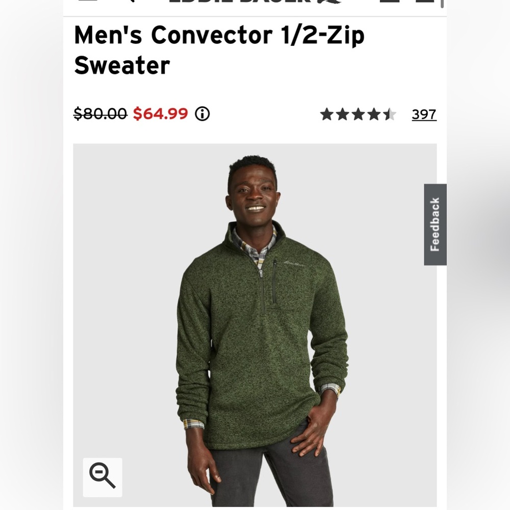 Eddie Bauer Convector 1/2 Zip Fleece